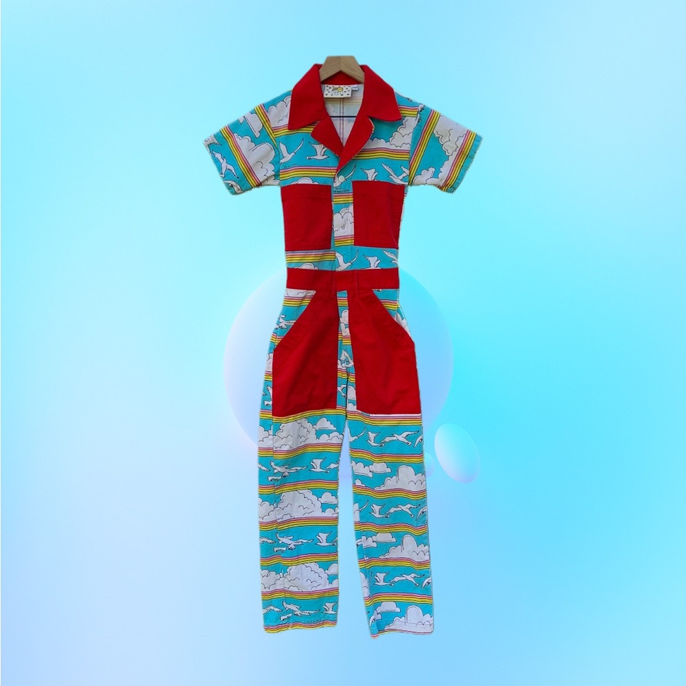 Big Bud Press Heaven Can’t Wait Short Sleeve Jumpsuit Size XXS